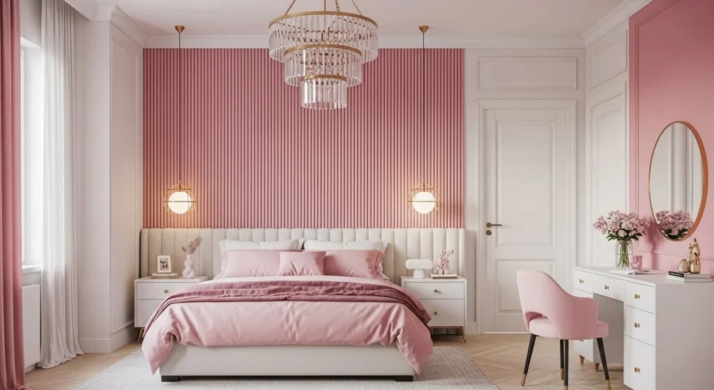20 Pink Bedroom Ideas to Create Your Dreamy Escape 1 pink bedroom ideas accent wall