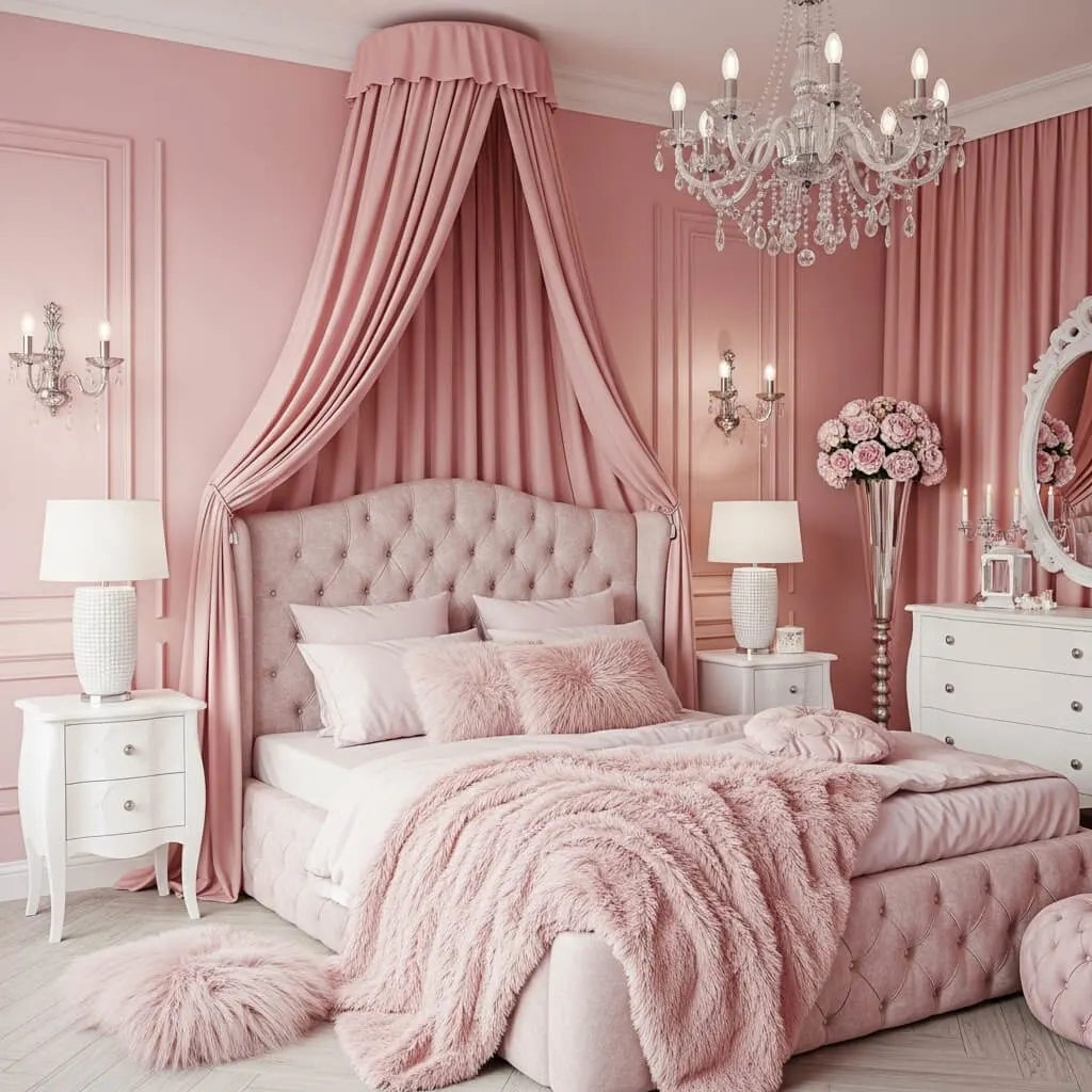 20 Pink Bedroom Ideas to Create Your Dreamy Escape 3 pink bedroom ideas canopy bed