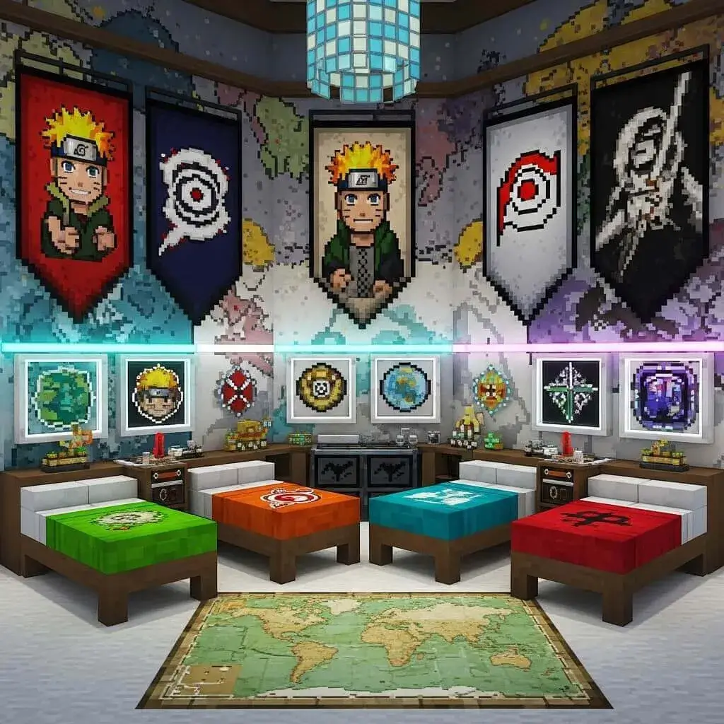 25 Powerful Minecraft Bedroom Ideas to Transform Your Blocky World 25 Anime or Pop Culture-Themed Minecraft Bedroom