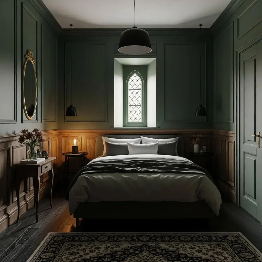 10 Powerful Dark Academia Bedroom Ideas to Create a Moody Masterpiece 1 Choose a Deep, Moody Color Palette