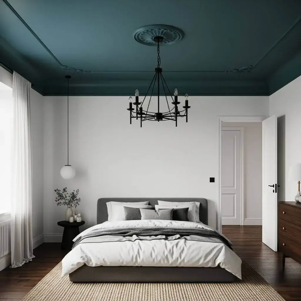 12 Powerful Dark Teal Bedroom Ideas to Elevate Your Space with Depth & Drama 11 Don't Forget the Ceiling (Yes, Really)