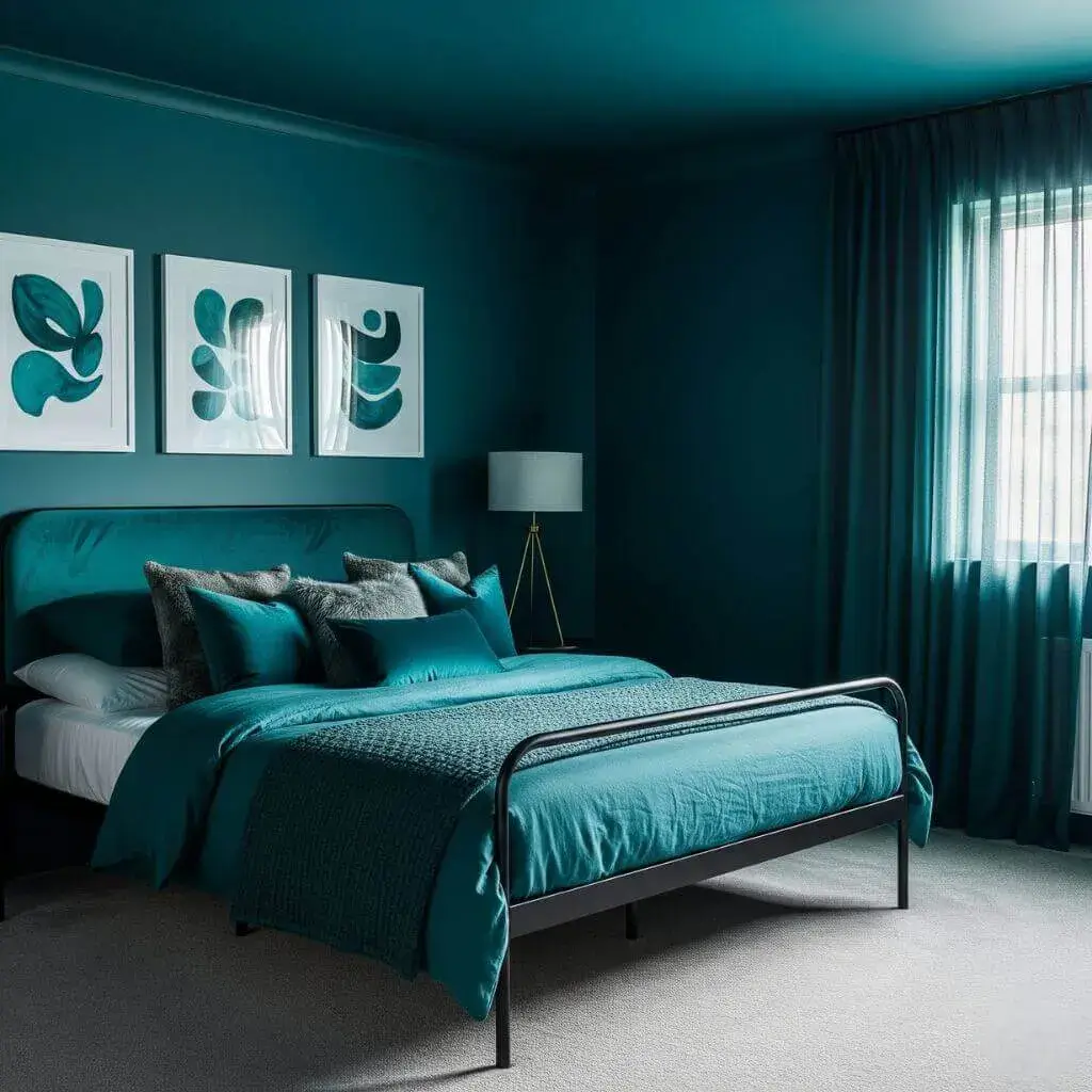 12 Powerful Dark Teal Bedroom Ideas to Elevate Your Space with Depth & Drama 13 Go All Out with a Teal-Themed Decor Scheme