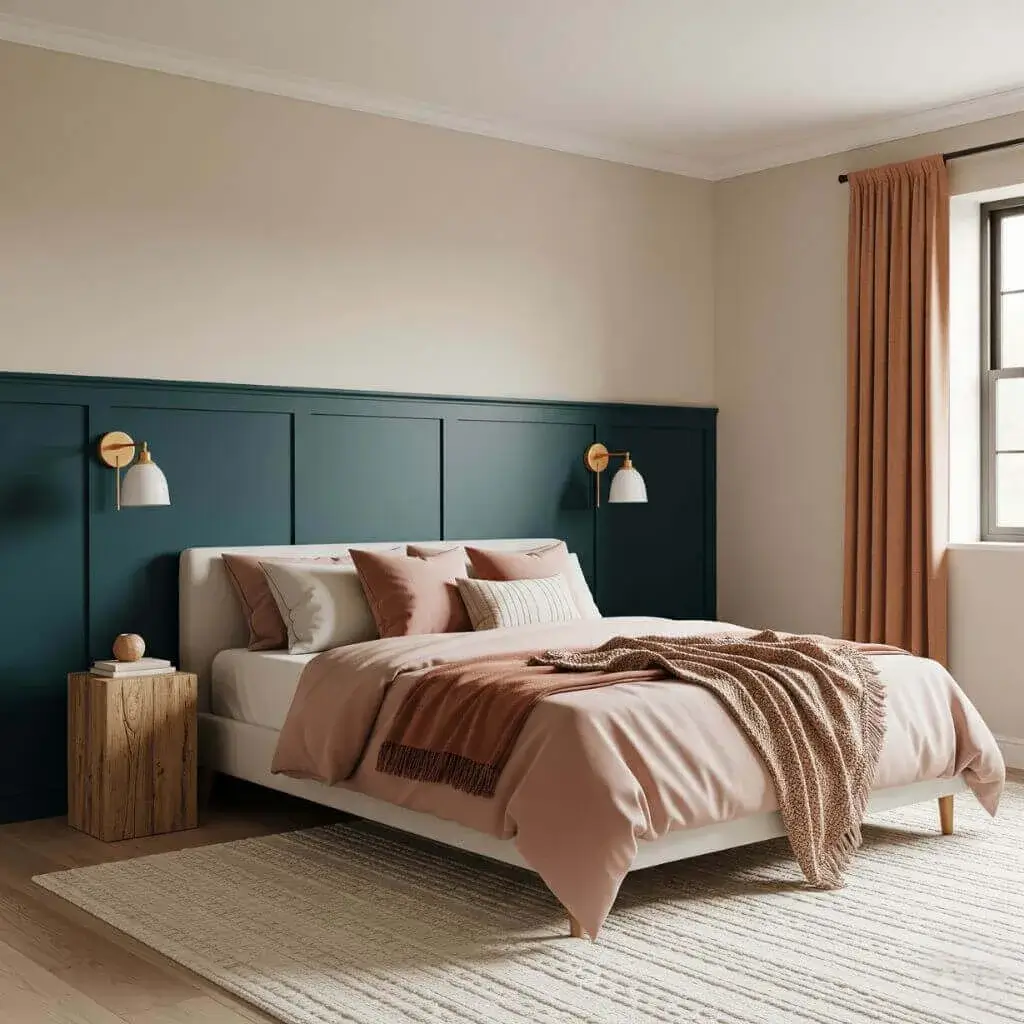 12 Powerful Dark Teal Bedroom Ideas to Elevate Your Space with Depth & Drama 6 Layer with Complementary Colors
