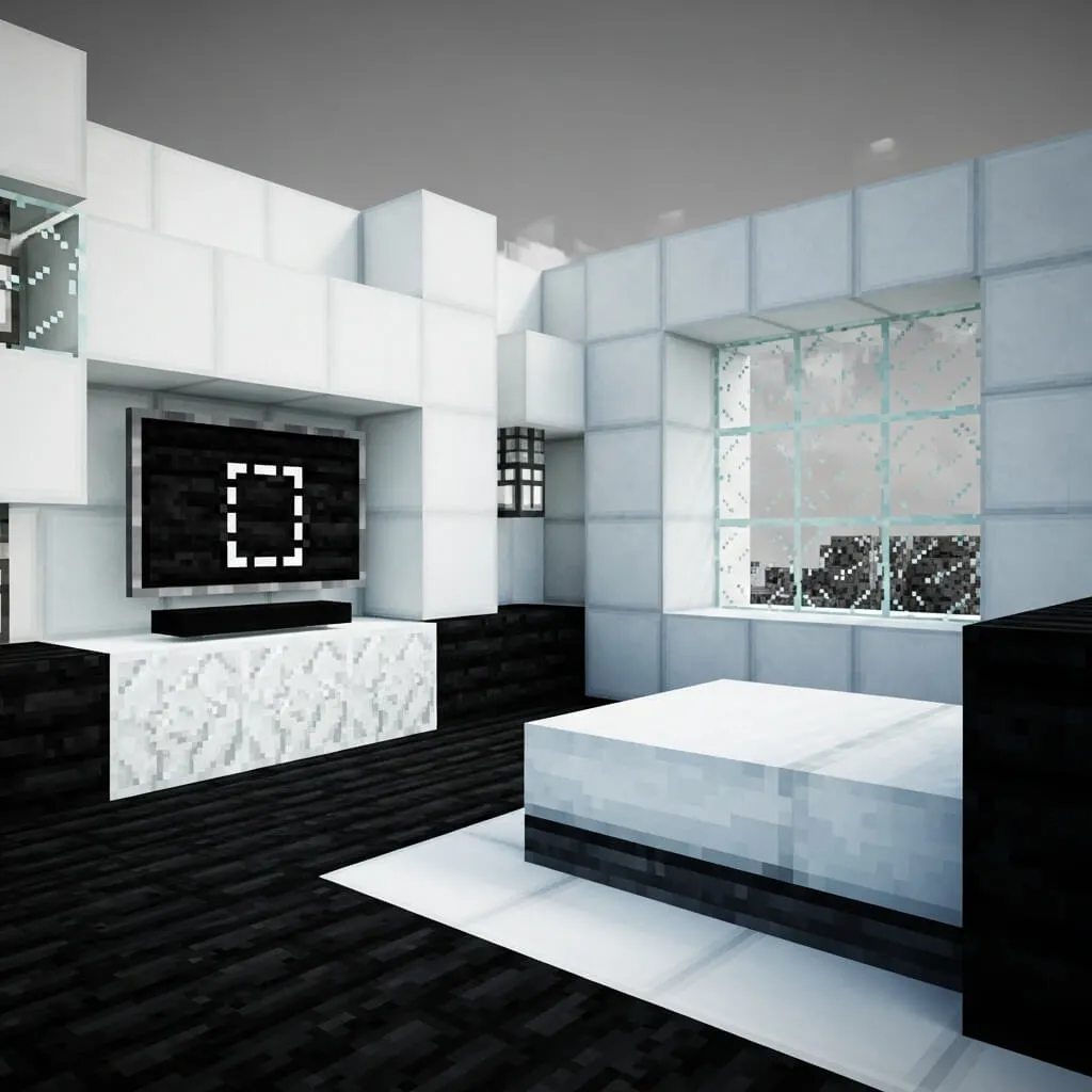 25 Powerful Minecraft Bedroom Ideas to Transform Your Blocky World 2 Modern Minecraft Bedroom That Screams Luxury
