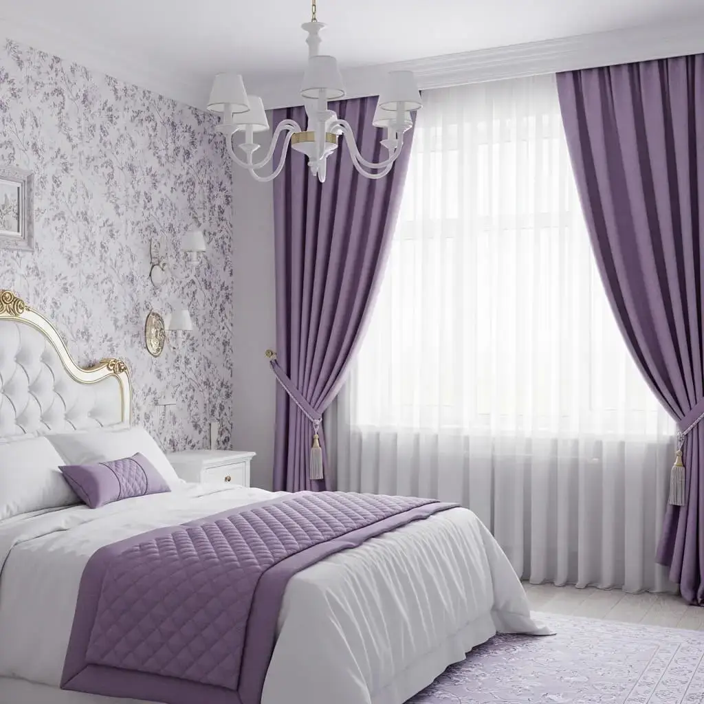 20+ Purple Bedroom Ideas That'll Make You Want to Redecorate Now 4 Modern Purple Bedroom with Minimalist Touches
