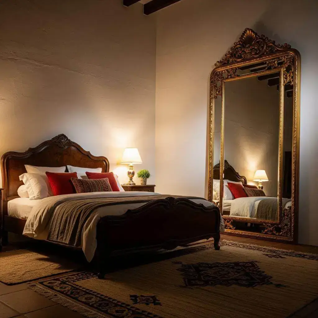 15 Powerful Spanish Bedroom Ideas to Spice Up Your Space 9 Ornate Mirrors for Drama