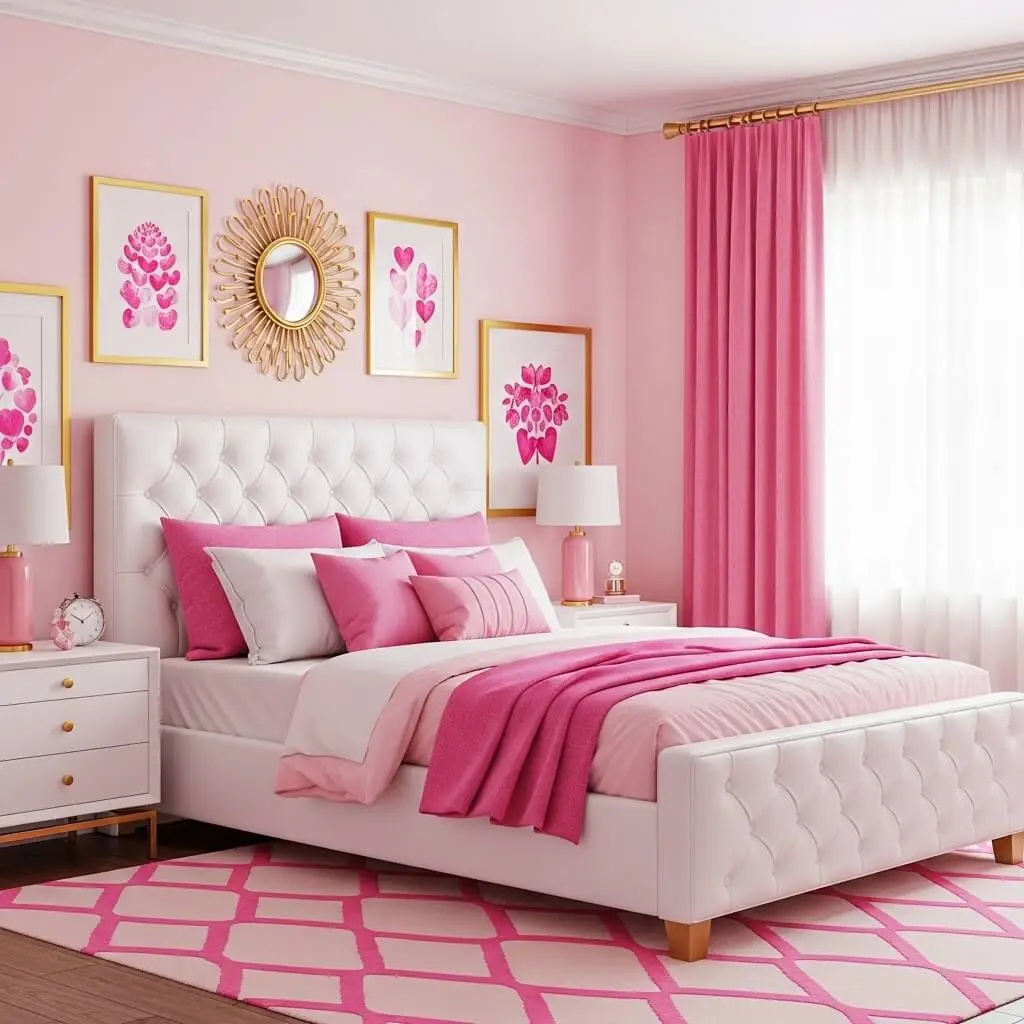 23 Gorgeous Pink and White Bedroom Ideas to Transform Your Space 6 pink and white bedroom ideas 11