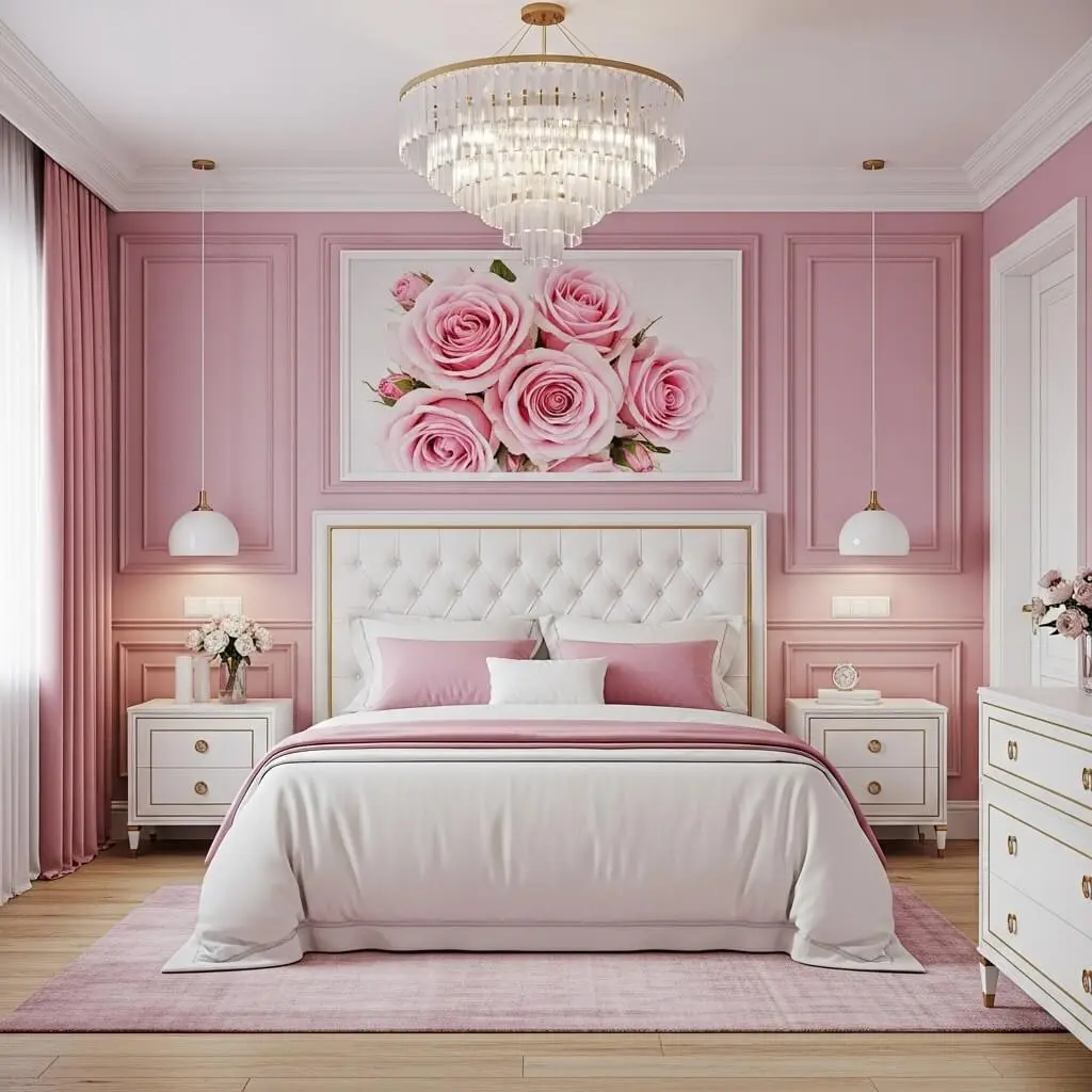23 Gorgeous Pink and White Bedroom Ideas to Transform Your Space 2 pink and white bedroom ideas 16