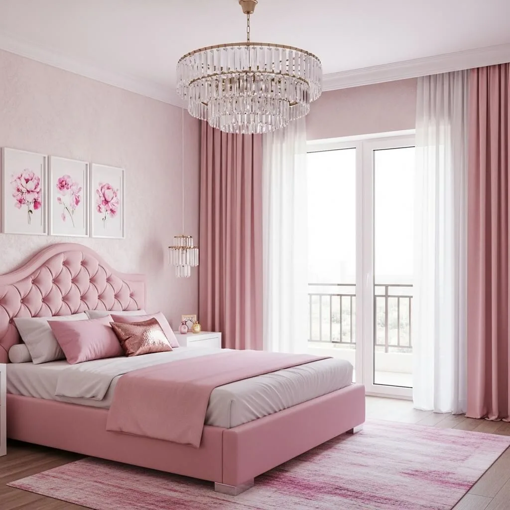 23 Gorgeous Pink and White Bedroom Ideas to Transform Your Space 18 pink and white bedroom ideas 22