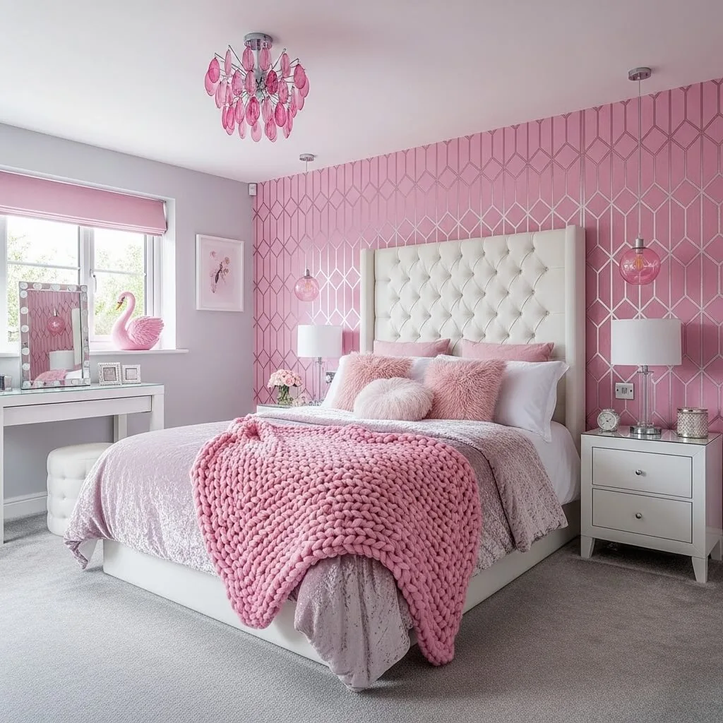23 Gorgeous Pink and White Bedroom Ideas to Transform Your Space 9 pink and white bedroom ideas 7