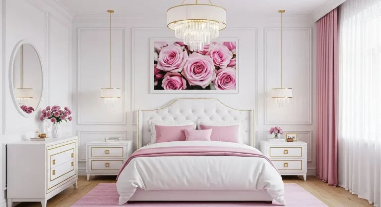 Pink and White Bedroom Ideas