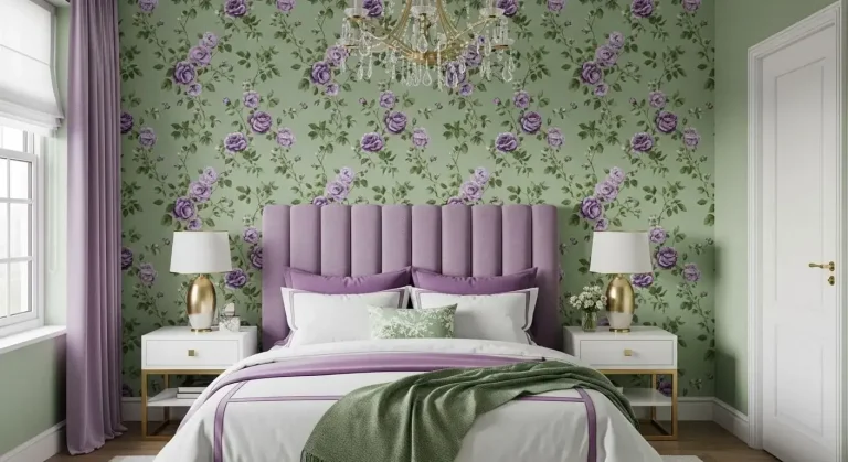 purple and green bedroom ideas