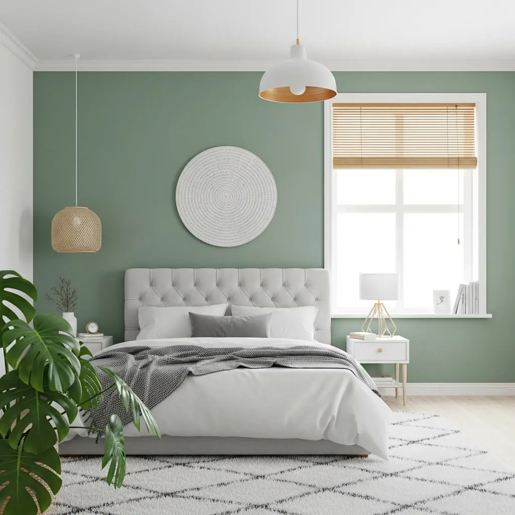 21 Stunning Sage Green Farmhouse Bedroom Ideas You Can't Resist 7 sage green farmhouse bedroom