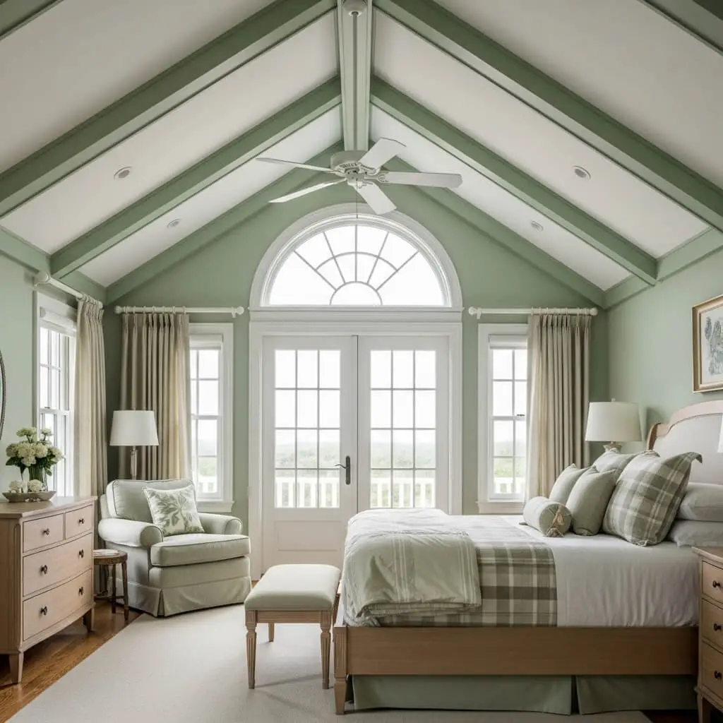 21 Stunning Sage Green Farmhouse Bedroom Ideas You Can't Resist 3 sage green farmhouse bedroom