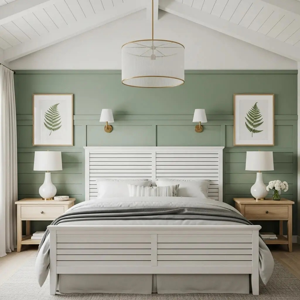 21 Stunning Sage Green Farmhouse Bedroom Ideas You Can't Resist 9 sage green farmhouse bedroom
