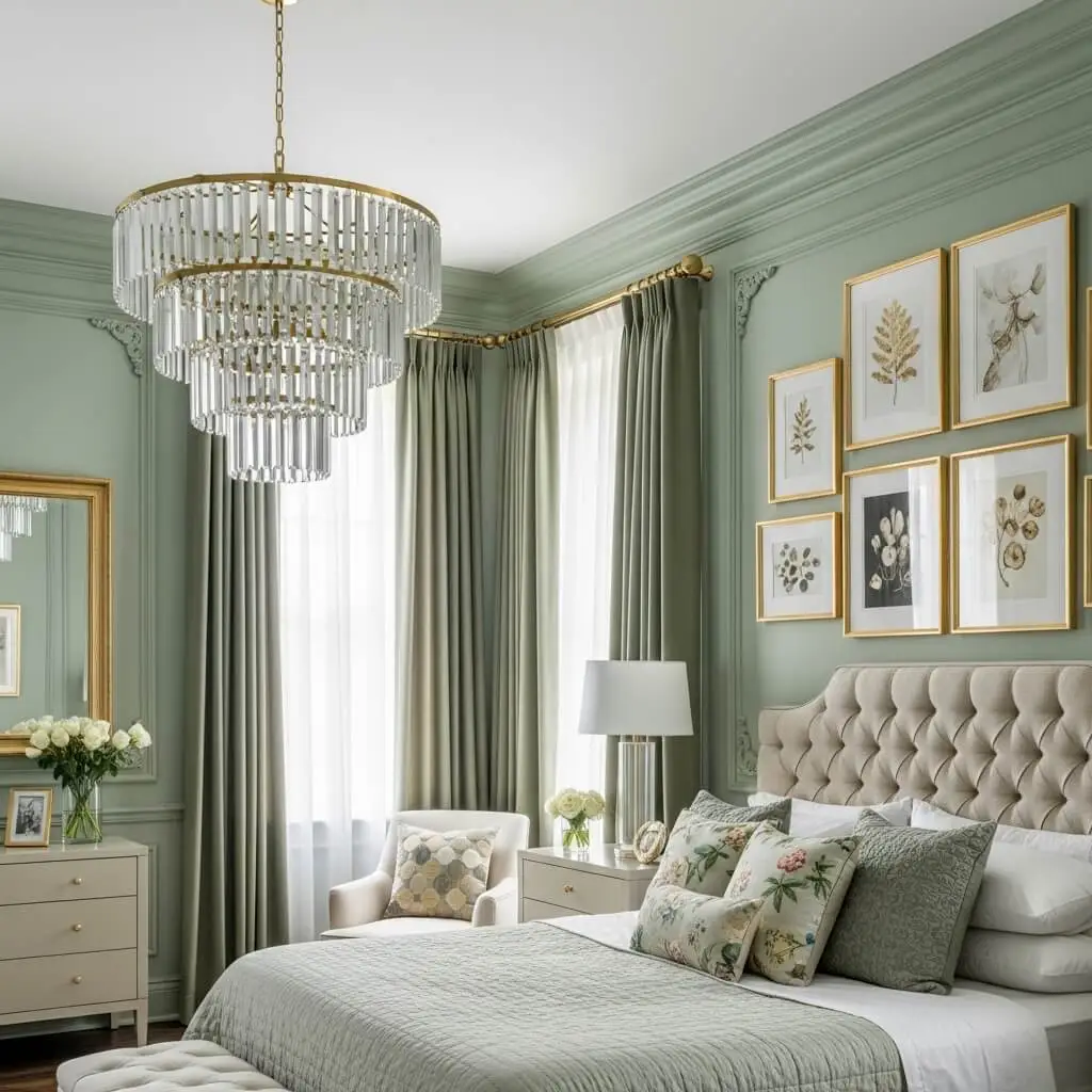 21 Stunning Sage Green Farmhouse Bedroom Ideas You Can't Resist 13 sage green farmhouse bedroom