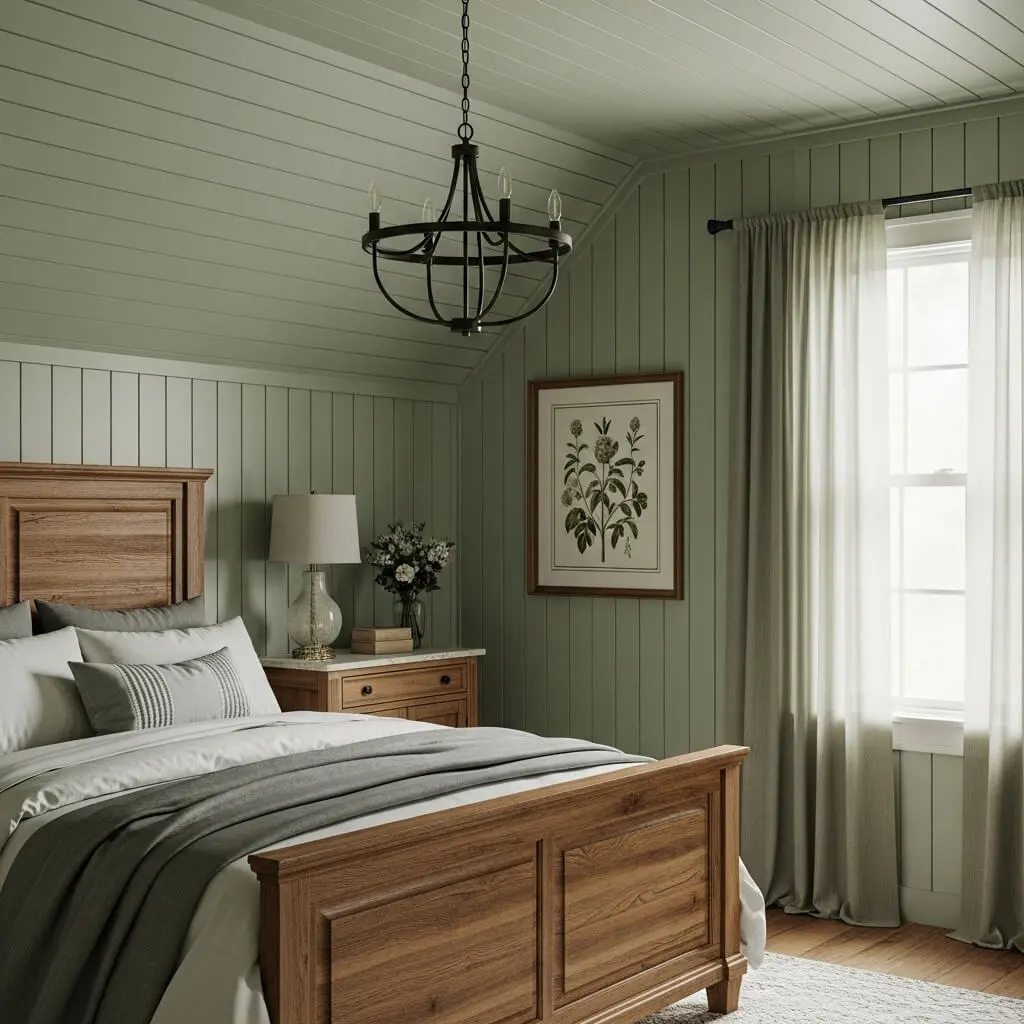 21 Stunning Sage Green Farmhouse Bedroom Ideas You Can't Resist 18 sage green farmhouse bedroom