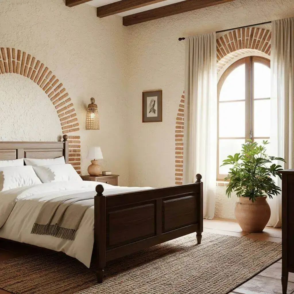 15 Powerful Spanish Bedroom Ideas to Spice Up Your Space 4 Textured Walls for Authenticity
