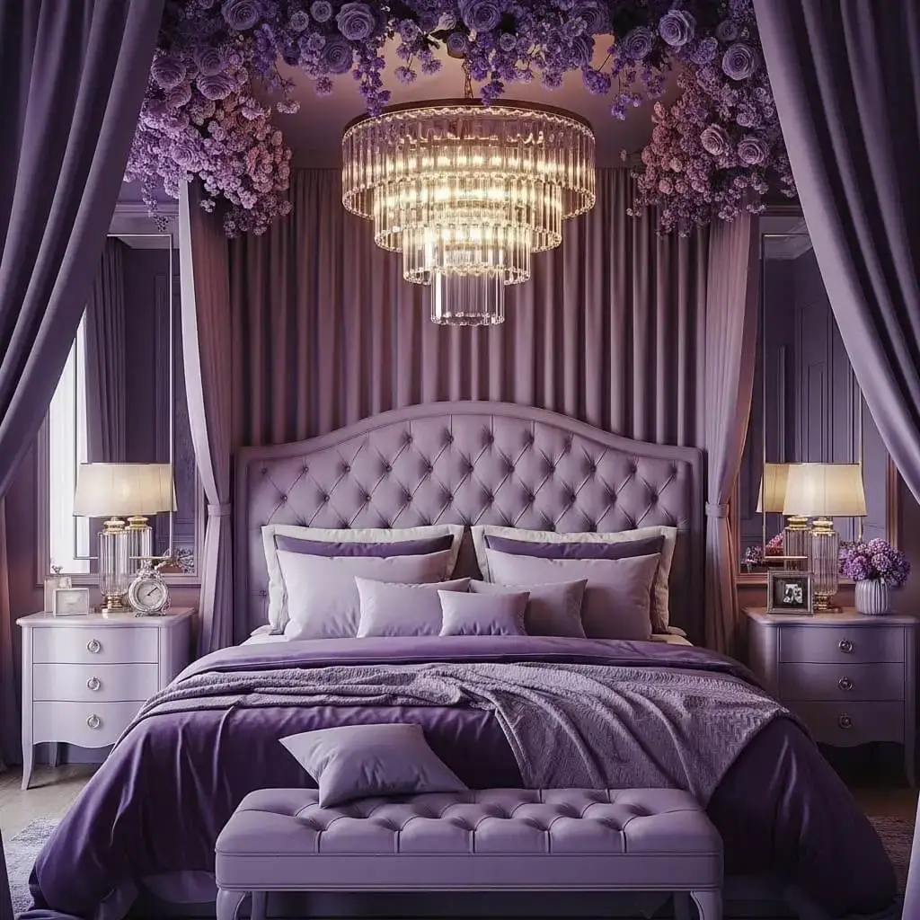 20+ Purple Bedroom Ideas That'll Make You Want to Redecorate Now 20 Total Purple Bedroom Makeover
