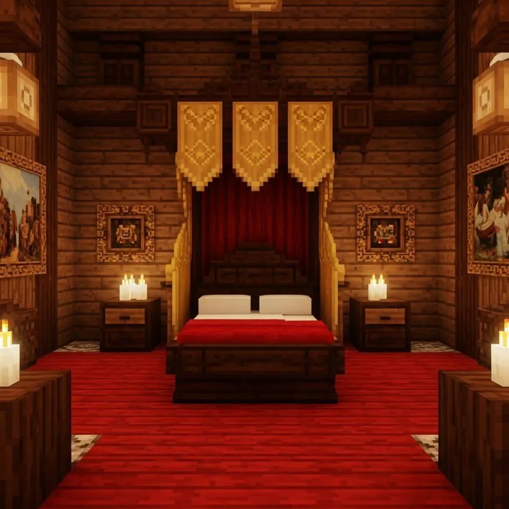 25 Powerful Minecraft Bedroom Ideas to Transform Your Blocky World 11 Vintage Victorian Minecraft Bedroom Designs