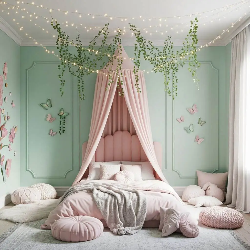 20 Pink and Green Bedroom Ideas for a Dreamy, Vibrant Retreat 15 Whimsical Fairycore Feels
