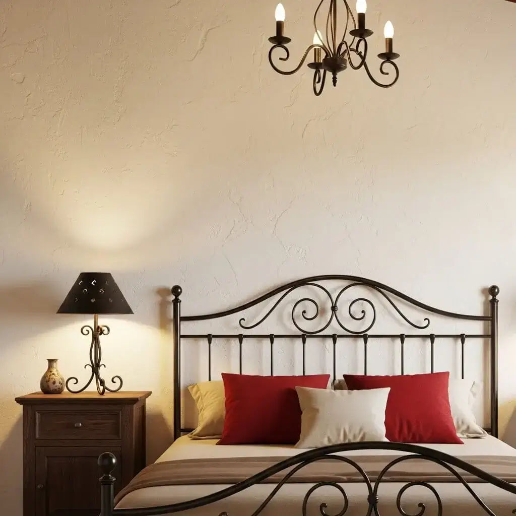 15 Powerful Spanish Bedroom Ideas to Spice Up Your Space 3 Wrought Iron Accents