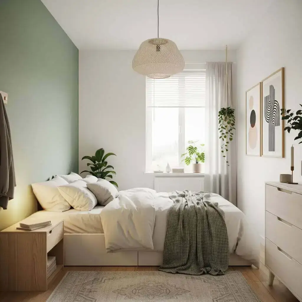 Brilliant Small Bedroom Decor Tips That’ll Totally Transform Your Space 2 Choose the Right Color Palette for a Cozy Illusion