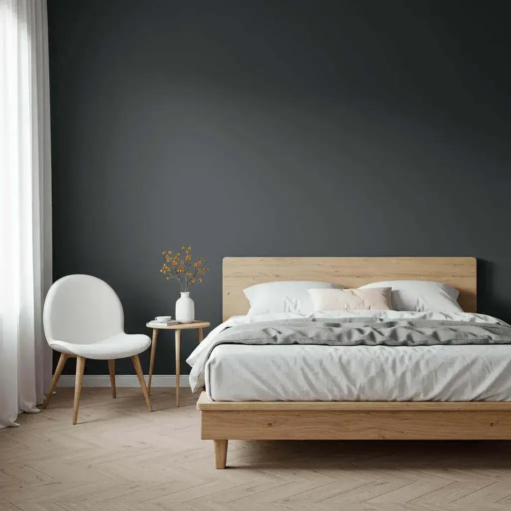 Embrace Minimalist Elegance with Dark Grey Walls
