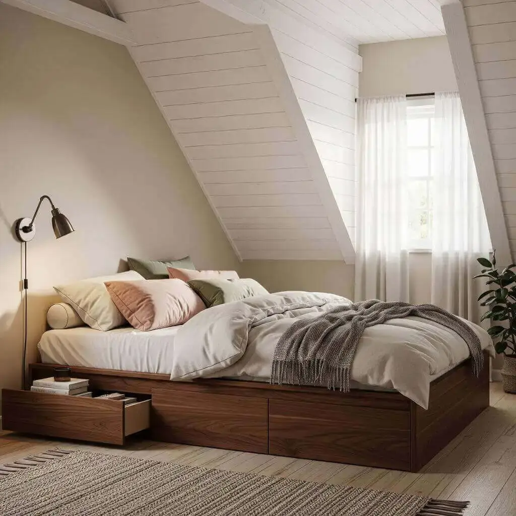 Low-Profile Beds for Slanted Ceilings