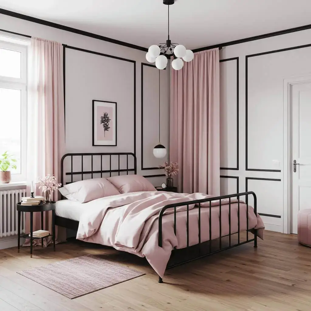 22 Stunning Pink and Black Bedroom Ideas That Will Blow You Away 12 Pink and Black Bedroom Ideas with Pastel Pink Meets Matte Black
