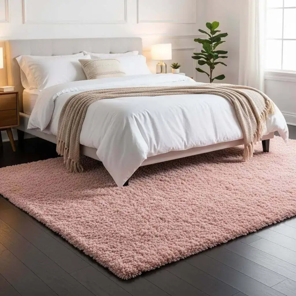 Pink Rug for a Cozy Foundation