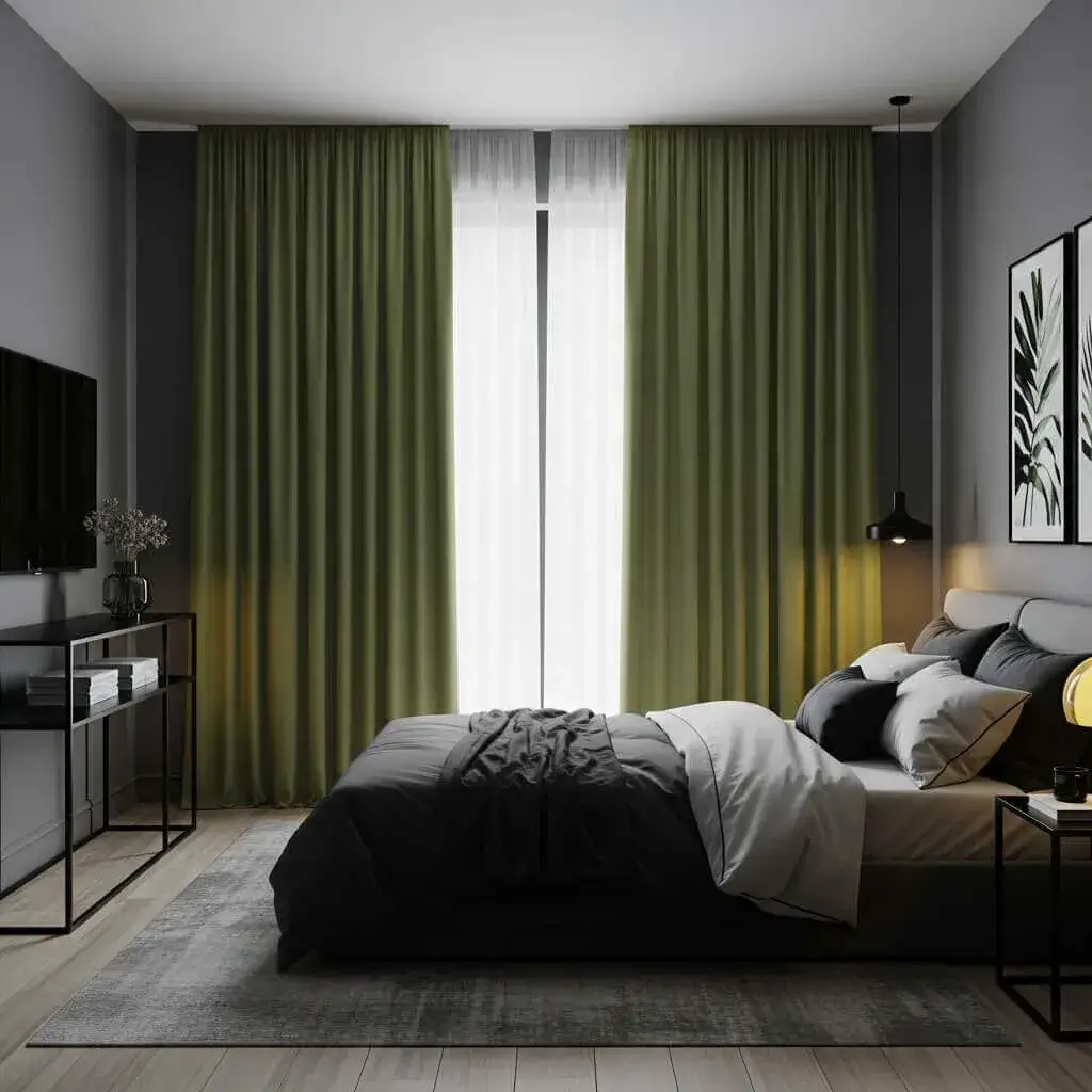 15 Stunning Sage Green Bedroom Curtains to Transform Your Space 2 Sage Green Blackout Curtains for Better Sleep