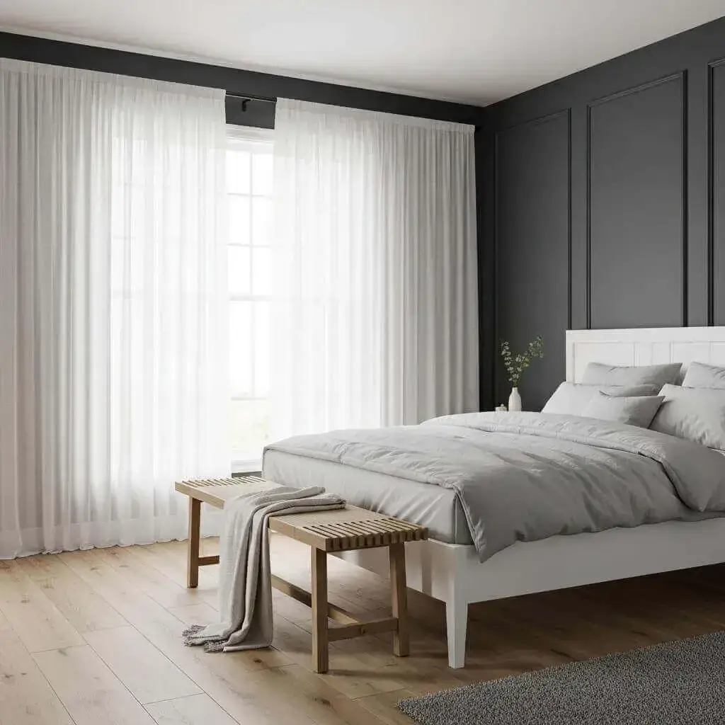 Soften with Sheer Curtains